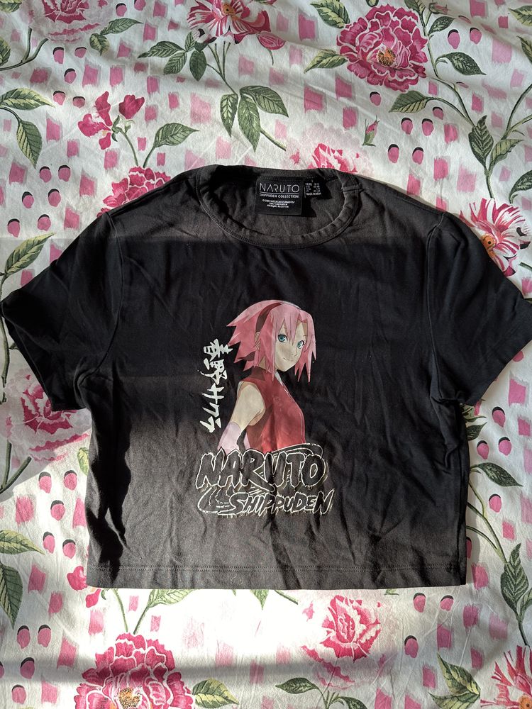 Other Naruto Shippuden Black Crop Top T-Shirt product image